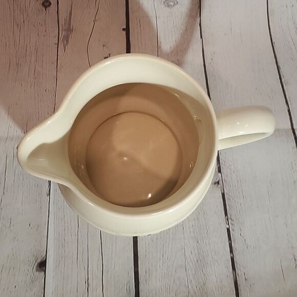 Longaberger woven traditions classic blue pottery pitcher - Picture 2 of 4